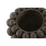 DKD Home Decor Jarrón de Gres Diseño Piña Marrón 30x30x20 cm