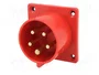 PAWBOL Conector de alimentación AC trifásicos Macho 5 Pines 16A 400V