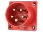 PAWBOL Conector de alimentación AC trifásicos Macho 5 Pines 16A 400V