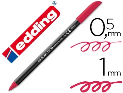Edding Rotulador 1200 Carmín Set de 5 Edding Rotulador 1200 Carmín Set de 5