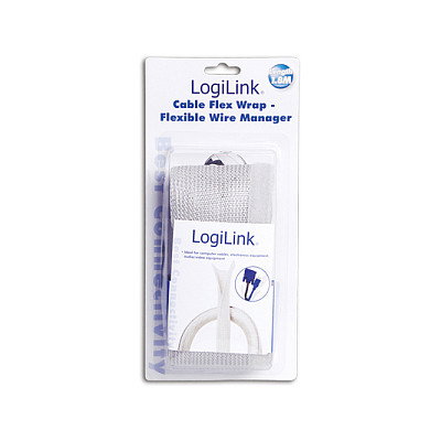 LogiLink Manguito para gestión de cables PET flexible 1,8 m Gris KAB0007 LogiLink Manguito para gestión de cables PET flexible 1,8 m Gris KAB0007