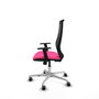 PIQUERAS Y CRESPO Silla de oficina Mardos con mecanismo Sincro, Rosa y Negro