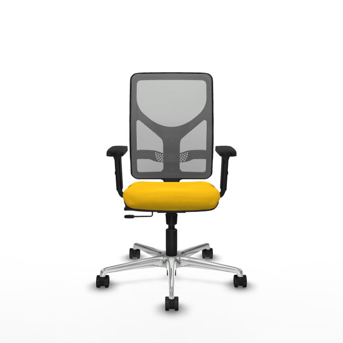 PIQUERAS Y CRESPO Silla de oficina Motilla con mecanismo Sincro/Traslack, Amarillo y Gris PIQUERAS Y CRESPO Silla de oficina Motilla con mecanismo Sincro/Traslack, Amarillo y Gris