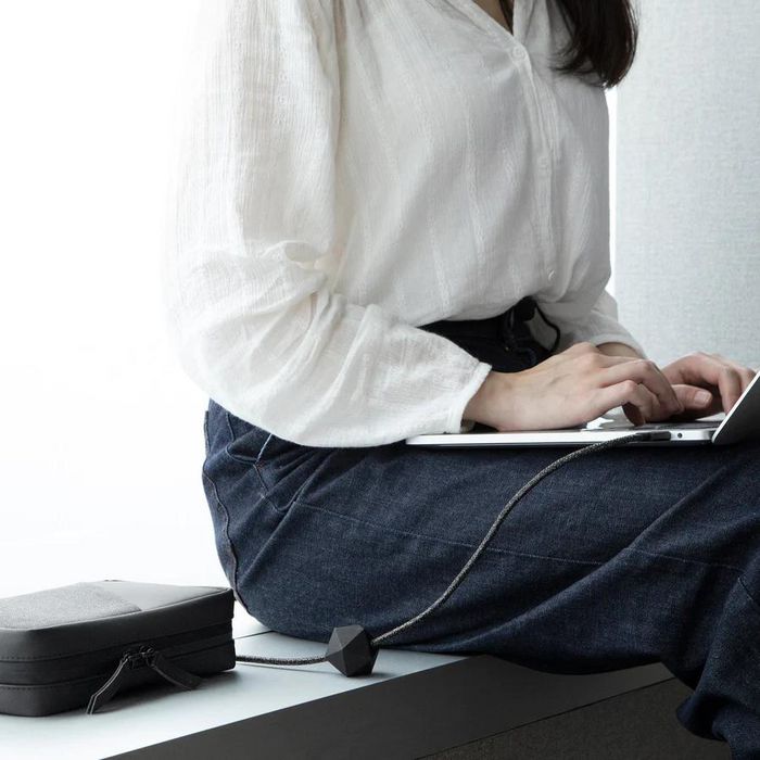 Native Union Anchor Cable USB-C a USB-C 3M Zebra, Cable de Carga y Datos Duradero con Peso Antideslizante y Materiales Reciclados