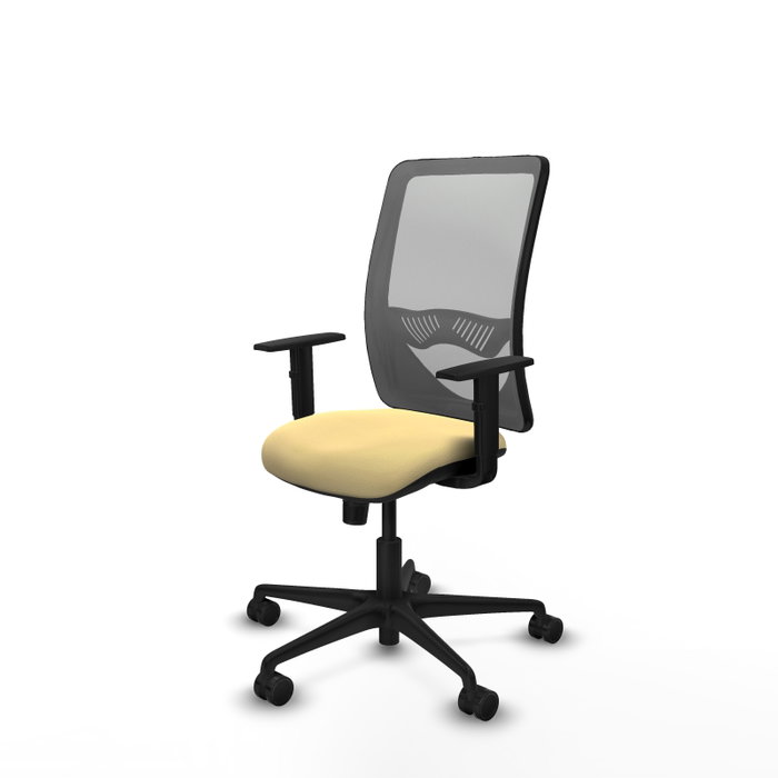 PIQUERAS Y CRESPO Silla de oficina Zulema con mecanismo Sincro, Crema y Gris PIQUERAS Y CRESPO Silla de oficina Zulema con mecanismo Sincro, Crema y Gris