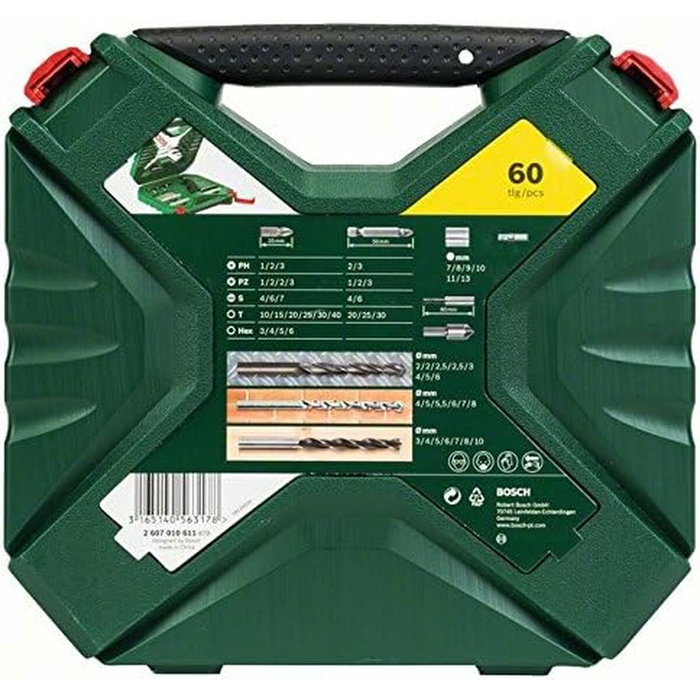 Bosch Caja X-Line Classic de 60 piezas para taladrar y atornillar