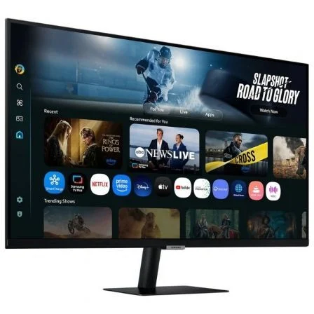 Samsung Smart Monitor M7 LS32FM700UUXEN 32" 4K UHD Smart TV con Tizen, USB-C 65W, Gaming Hub, HDR10, Adaptive Sound+, Negro