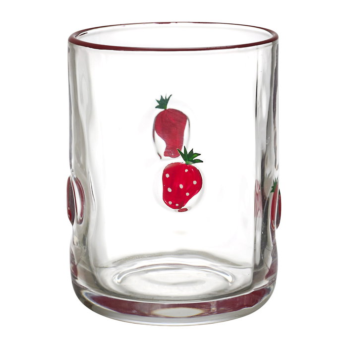 Home Deco Factory Vaso Dolce Vita 390 ml - Modelos surtidos (naranja, limón, fresa, manzana)