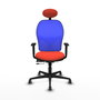 PIQUERAS Y CRESPO Silla de oficina Jorquera Sincro/Traslack Naranja y Azul