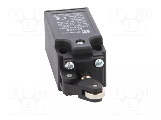 SPAMEL LK-200 Interruptor de fin de carrera con palanca angular y roldana