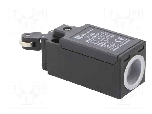SPAMEL LK-200 Interruptor de fin de carrera con palanca angular y roldana