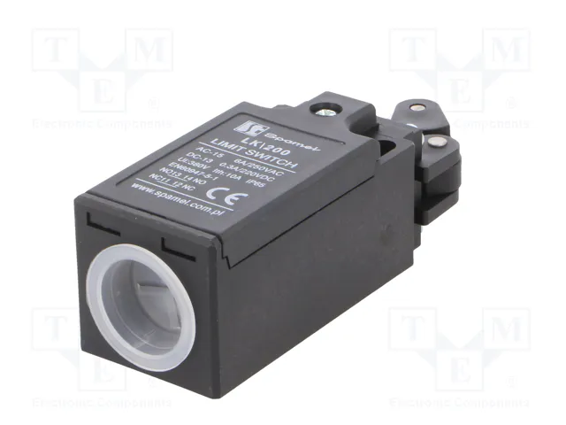 SPAMEL LK-200 Interruptor de fin de carrera con palanca angular y roldana
