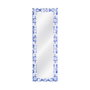 Espejo Textura Blanco-Azul Madera 53 X 2 X 155 cm