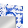 Espejo Textura Blanco-Azul Madera 53 X 2 X 155 cm