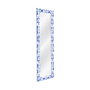 Espejo Textura Blanco-Azul Madera 53 X 2 X 155 cm