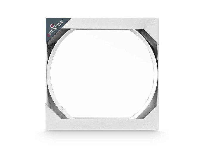 Giftdecor Espejo Redondo Colgar Blanco 52.5 x 53 x 5.2 cm (Set de 6)