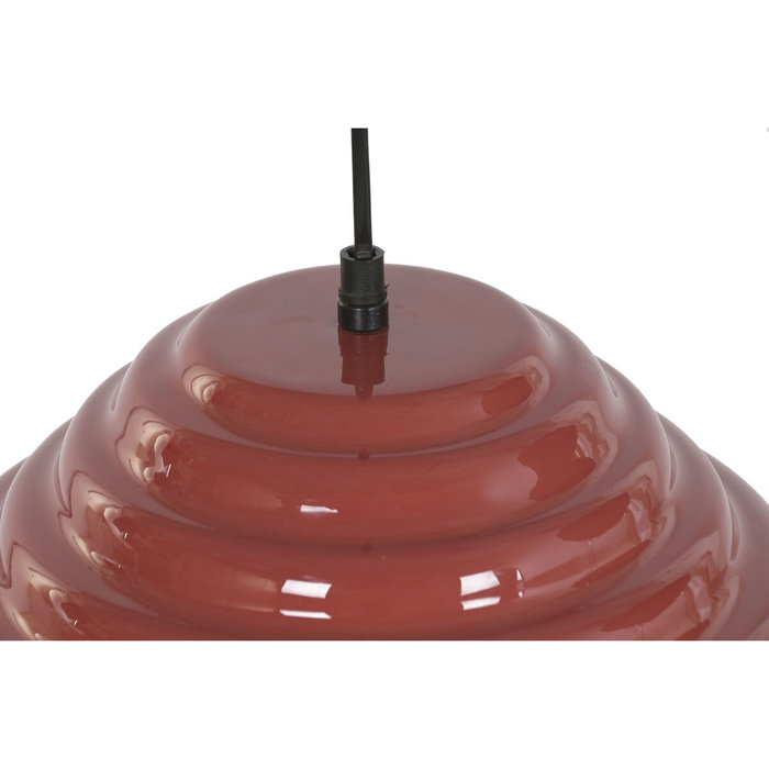 DKD Home Decor Lámpara de Techo de Hierro Lacado Rojo