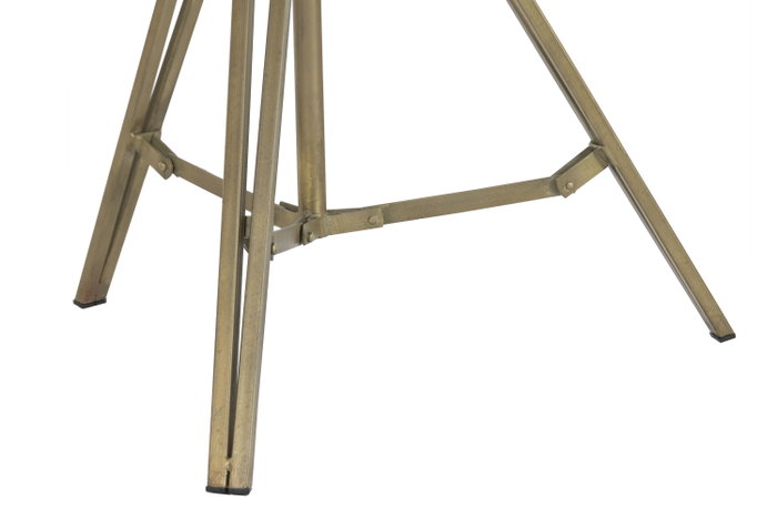 DKD Home Decor Lámpara de Pie Metálica Dorada