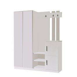 Hanah Home Dd8-W Pie de Recibidor Perchero Blanco 147.2x179.7x37.5 cm