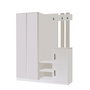 Hanah Home Dd8-W Pie de Recibidor Perchero Blanco 147.2x179.7x37.5 cm