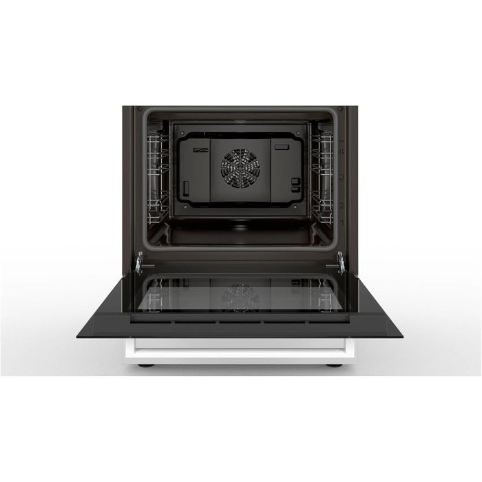 Bosch HKA 090220 Cocina de libre instalación con placa vitrocerámica blanca
