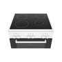 Bosch HKA 090220 Cocina de libre instalación con placa vitrocerámica blanca