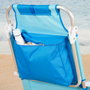AKTIVE Silla de playa plegable con mochila, cojín y bolsillo
