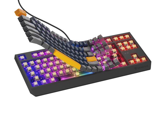Genesis Thor 230 TKL Teclado Mecánico QWERTY Naval Blue Positive RGB Outemu Panda Hot-Swap