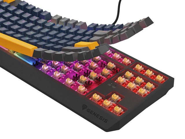 Genesis Thor 230 TKL Teclado Mecánico QWERTY Naval Blue Positive RGB Outemu Panda Hot-Swap