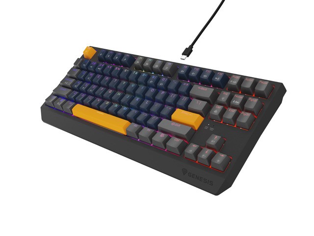 Genesis Thor 230 TKL Teclado Mecánico QWERTY Naval Blue Positive RGB Outemu Panda Hot-Swap