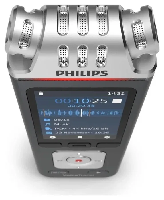 Philips DVT 6115 Grabadora de voz móvil 8 GB Anthracite / Silver