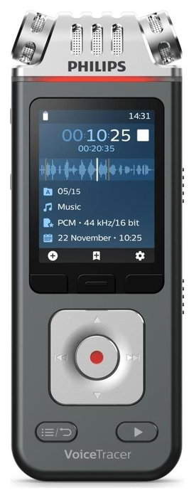 Philips DVT 6115 Grabadora de voz móvil 8 GB Anthracite / Silver
