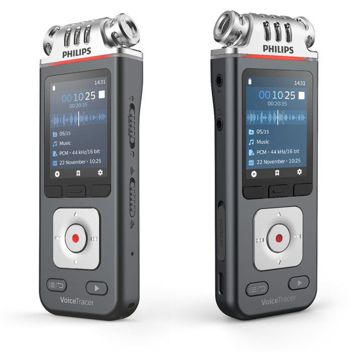 Philips DVT 6115 Grabadora de audio móvil Antracita / Plata Philips DVT 6115 Grabadora de audio móvil Antracita / Plata