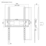 Gembird WM-75T-03 Soporte de pared para TV 37-75 pulgadas Negro