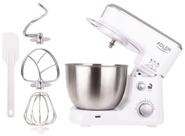 Adler Batidora amasadora AD4216 Blanca 1000 W 4 L