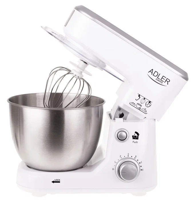 Adler Batidora amasadora AD4216 Blanca 1000 W 4 L Adler Batidora amasadora AD4216 Blanca 1000 W 4 L