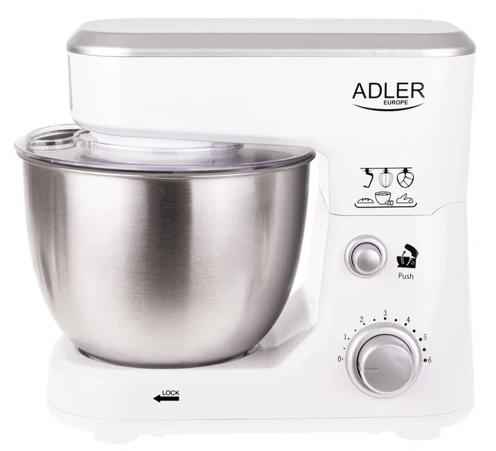 Adler Batidora amasadora AD4216 Blanca 1000 W 4 L Adler Batidora amasadora AD4216 Blanca 1000 W 4 L
