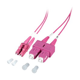 EFB Elektronik Cable de fibra óptica OM4 LC-SC 1 m Violeta