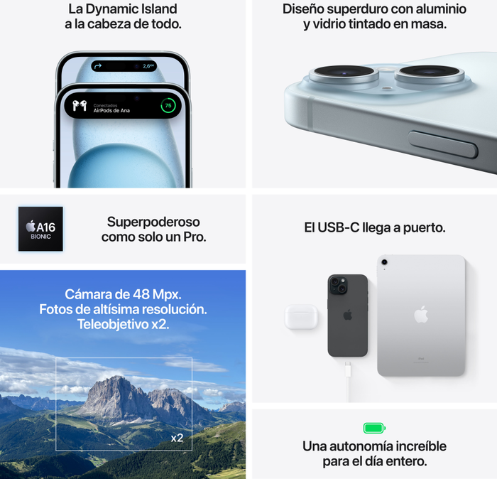 Apple iPhone 15 128 GB Azul