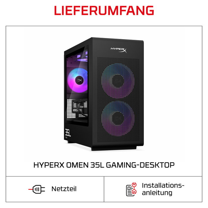 HP HyperX OMEN GT18-0171ng CU7 Desktop Gaming PC con 32GB RAM, 1TB SSD y RTX 5080 HP HyperX OMEN GT18-0171ng CU7 Desktop Gaming PC con 32GB RAM, 1TB SSD y RTX 5080
