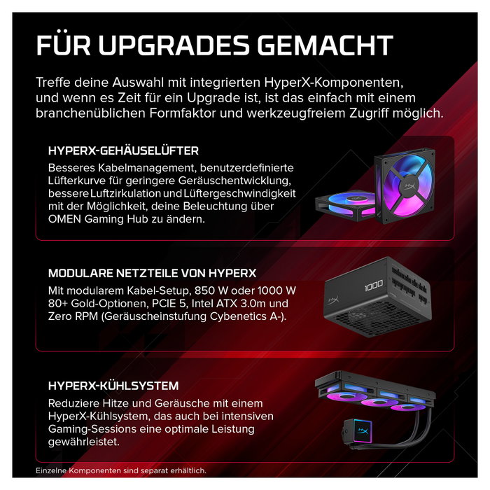 HP HyperX OMEN GT18-0171ng CU7 Desktop Gaming PC con 32GB RAM, 1TB SSD y RTX 5080 HP HyperX OMEN GT18-0171ng CU7 Desktop Gaming PC con 32GB RAM, 1TB SSD y RTX 5080
