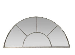 DKD Home Decor Espejo de Metal Ventana Envejecida Gris 122x62 cm