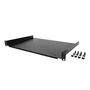 Startech SHELF-1U-12-FIXED-S - Estante Fijo de Rack 1U, Ancho 19", Capacidad 25 kg, Bandeja Universal para Montaje en Rack de Servidores, Negro
