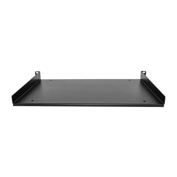 Startech SHELF-1U-12-FIXED-S - Estante Fijo de Rack 1U, Ancho 19", Capacidad 25 kg, Bandeja Universal para Montaje en Rack de Servidores, Negro