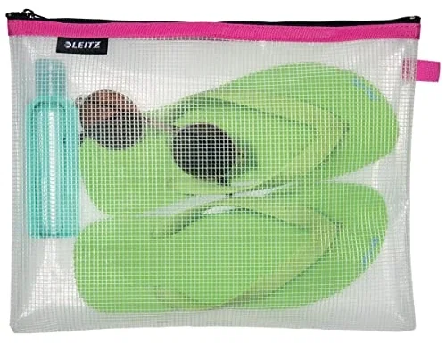 Leitz Bolsa multiusos Wow resistente al agua fucsia 300x230 mm