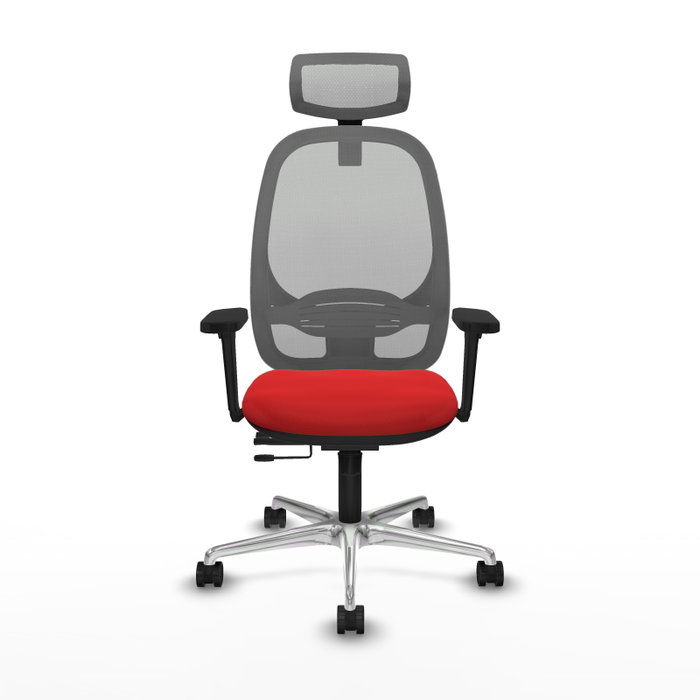 PIQUERAS Y CRESPO Silla de oficina Cilanco Rojo y Gris PIQUERAS Y CRESPO Silla de oficina Cilanco Rojo y Gris