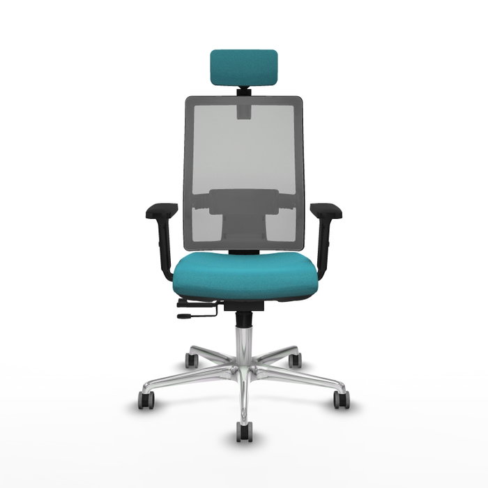 PIQUERAS Y CRESPO Silla de oficina Horna con mecanismo Sincro/Traslack Turquesa y Gris PIQUERAS Y CRESPO Silla de oficina Horna con mecanismo Sincro/Traslack Turquesa y Gris