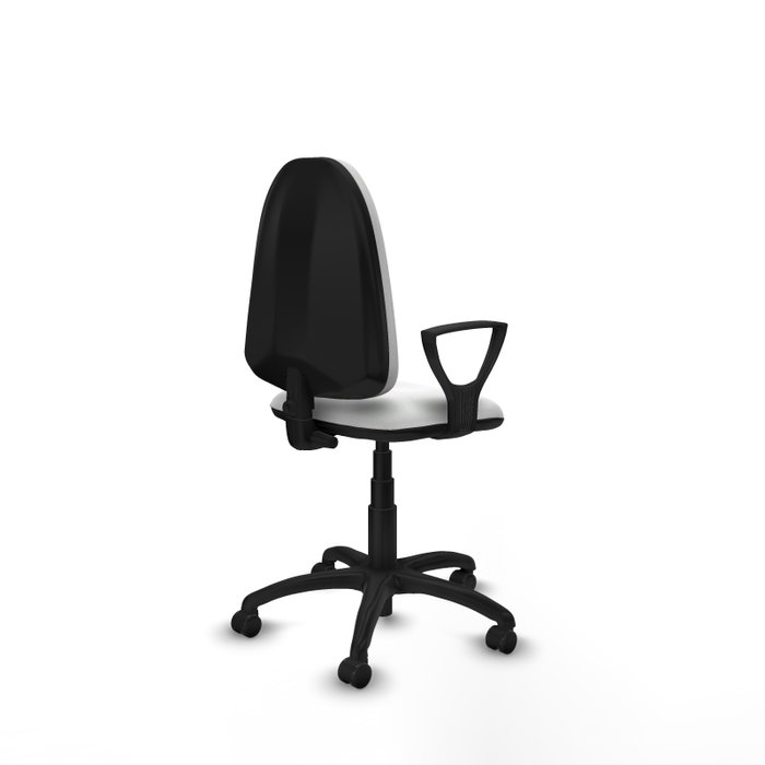PIQUERAS Y CRESPO Silla de oficina Aýna blanca con brazos fijos PIQUERAS Y CRESPO Silla de oficina Aýna blanca con brazos fijos