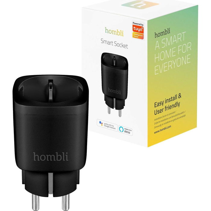 Hombli Smarte Outdoor Steckdose V2 - Enchufe Inteligente Exterior Negro