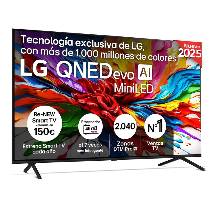 LG 55QNED92A6A Smart TV QNED evo MiniLED 55 pulgadas 4K Ultra HD LG 55QNED92A6A Smart TV QNED evo MiniLED 55 pulgadas 4K Ultra HD